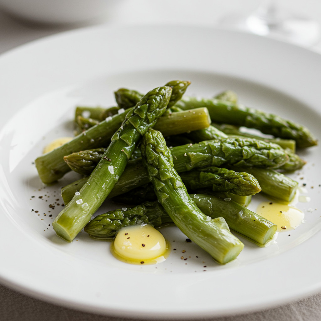 Asperges fraîches et croquantes