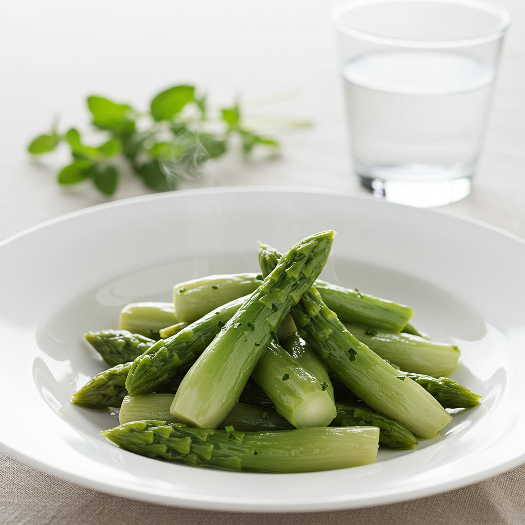Asperges à la vapeur
