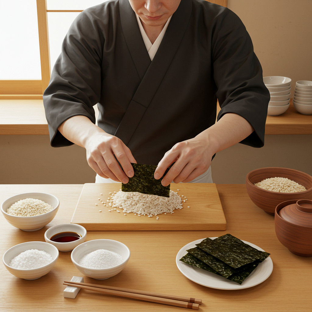 Préparation du sushi-zu