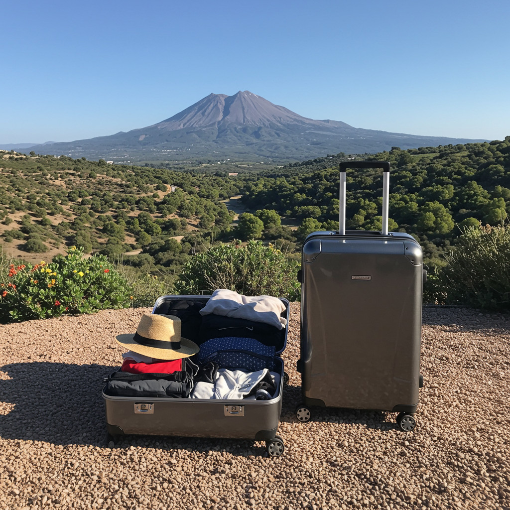 Valise préparée pour un séjour en cure thermale