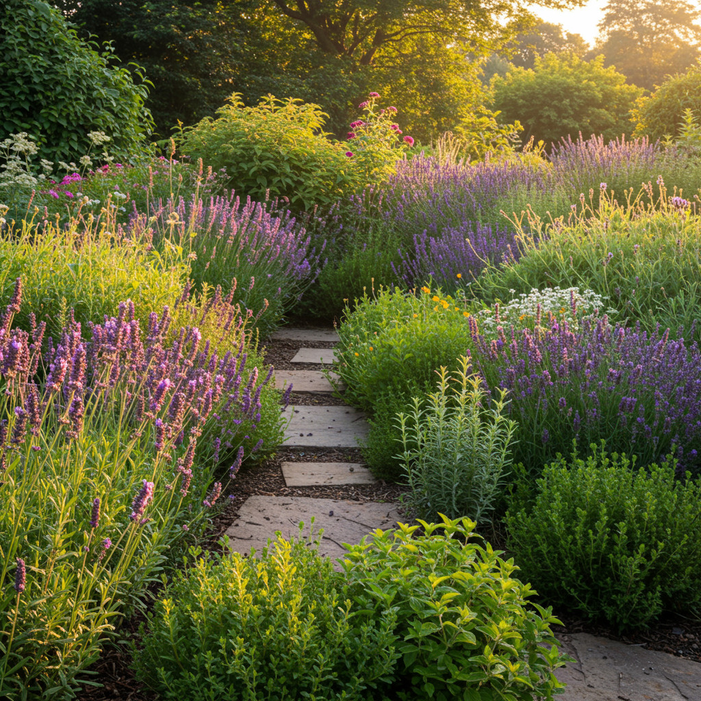Jardin de plantes aromatiques
