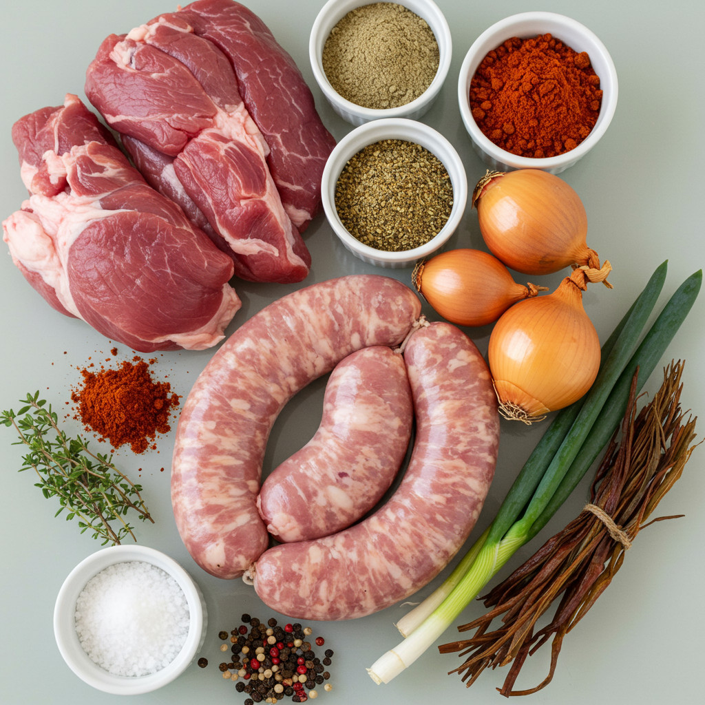 Ingrédients pour la chair à saucisse maison