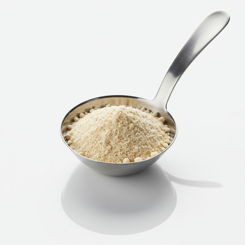 Agar-agar en poudre dans une cuillère