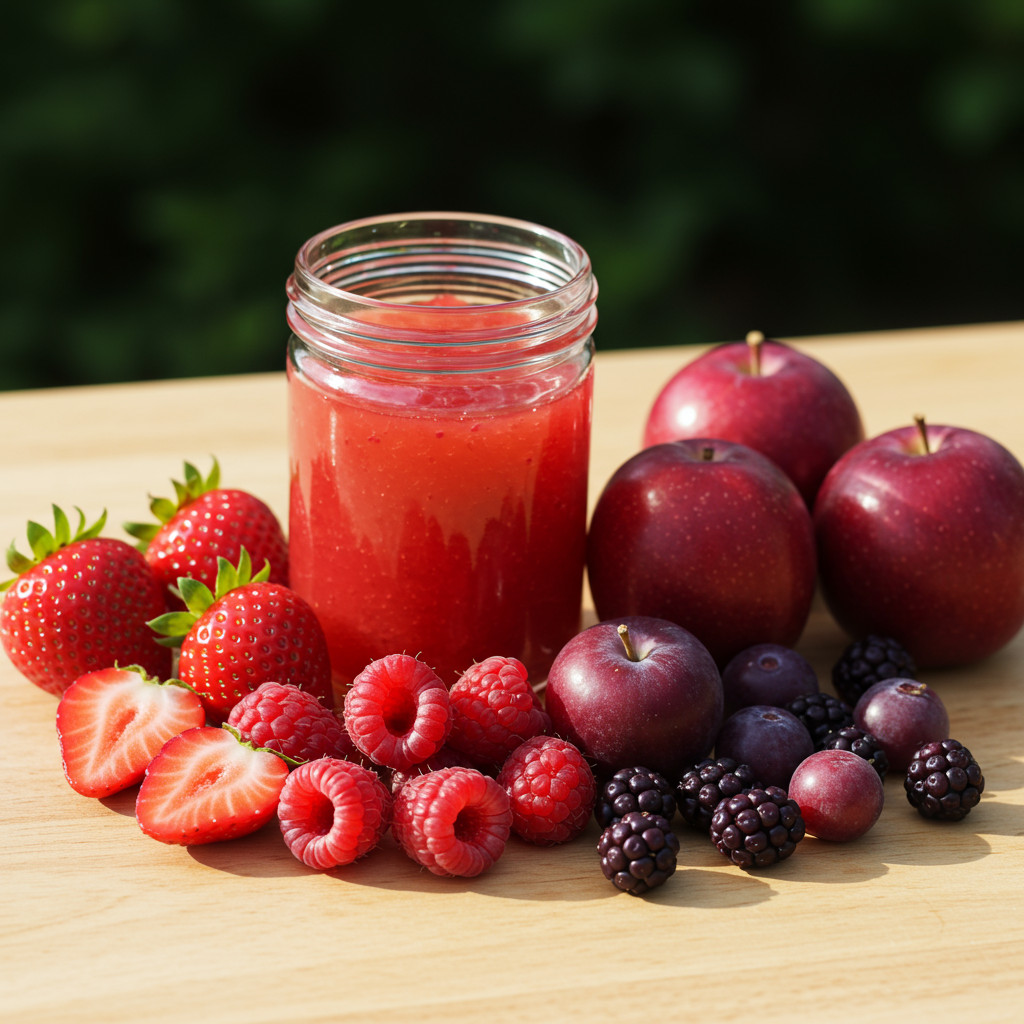 Fruits frais pour la gelée