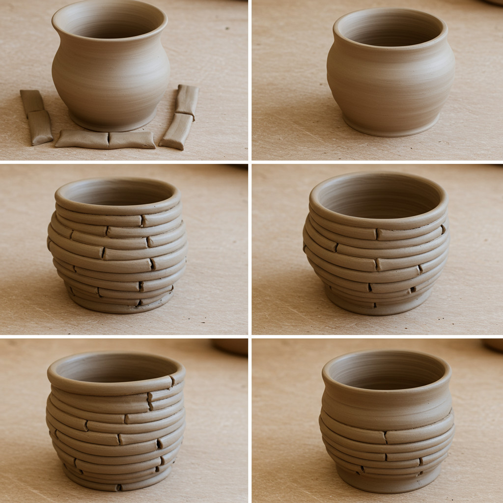 Exemple de pot en technique du colombin