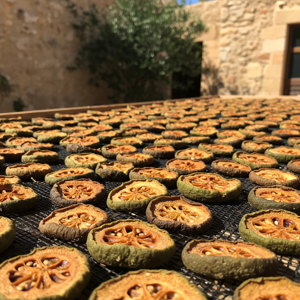 Figues confites en séchage