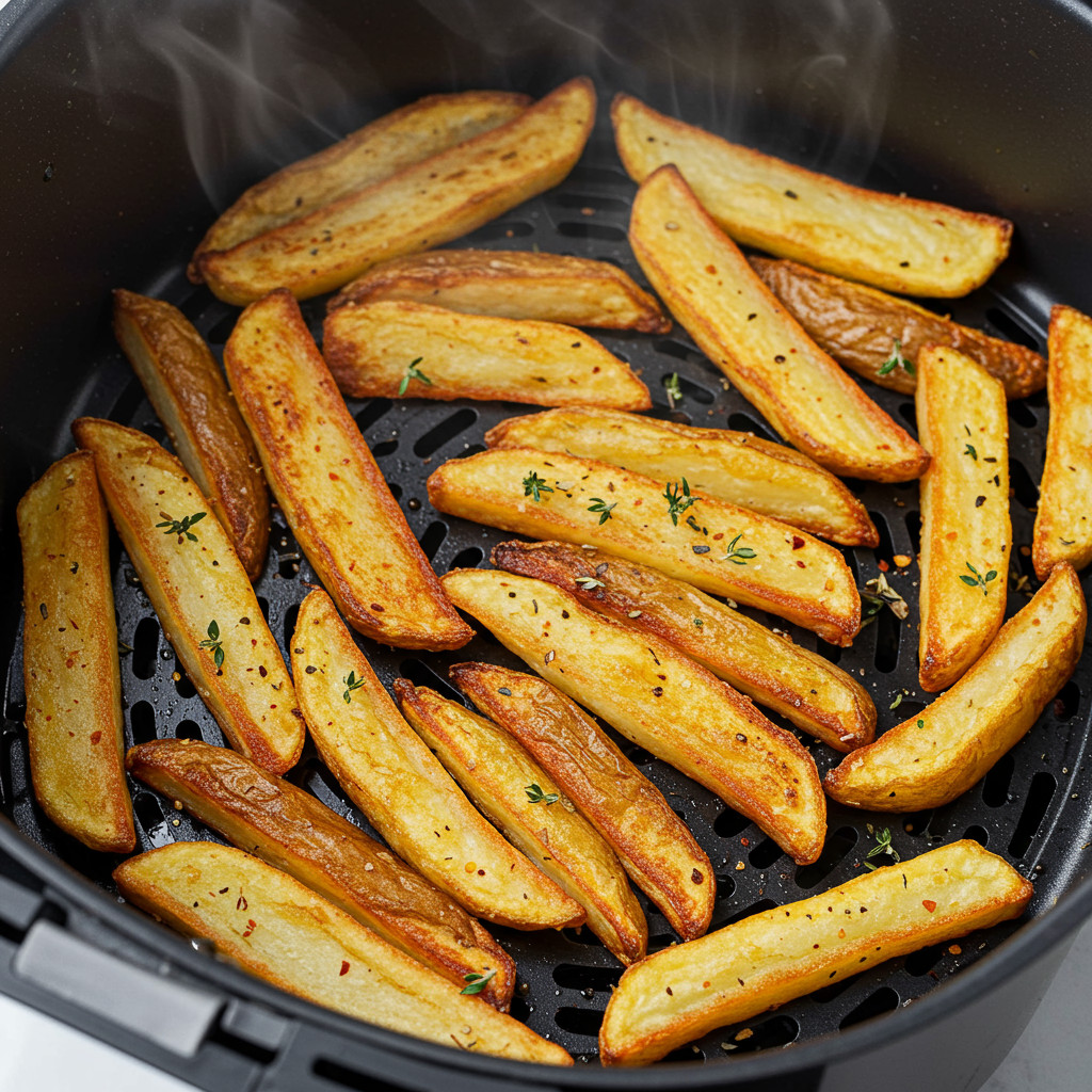 Frites dorées dans un Air Fryer