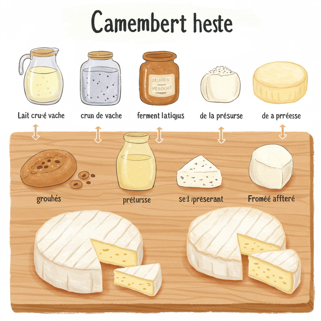 Ingrédients pour Camembert