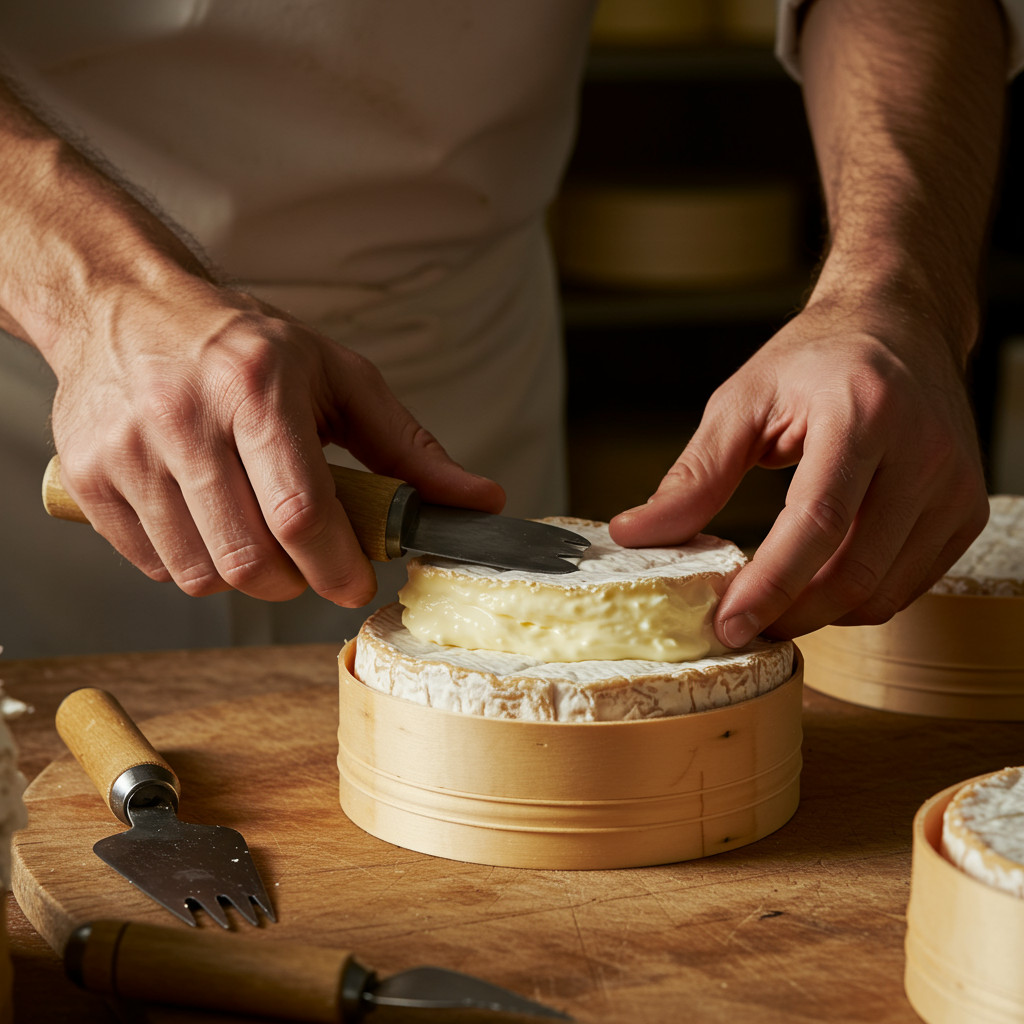 Moulage du camembert