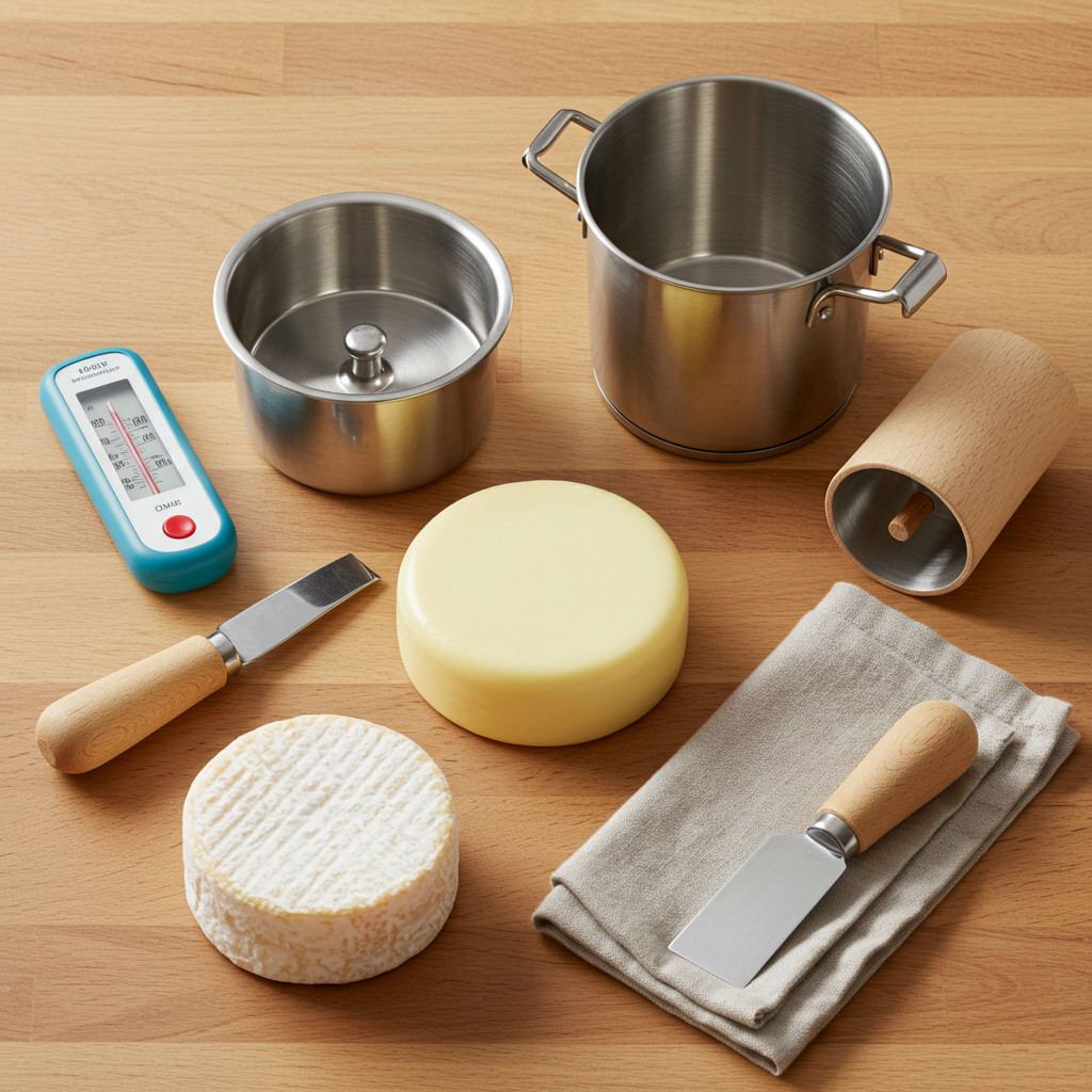 Ustensiles pour faire du fromage maison